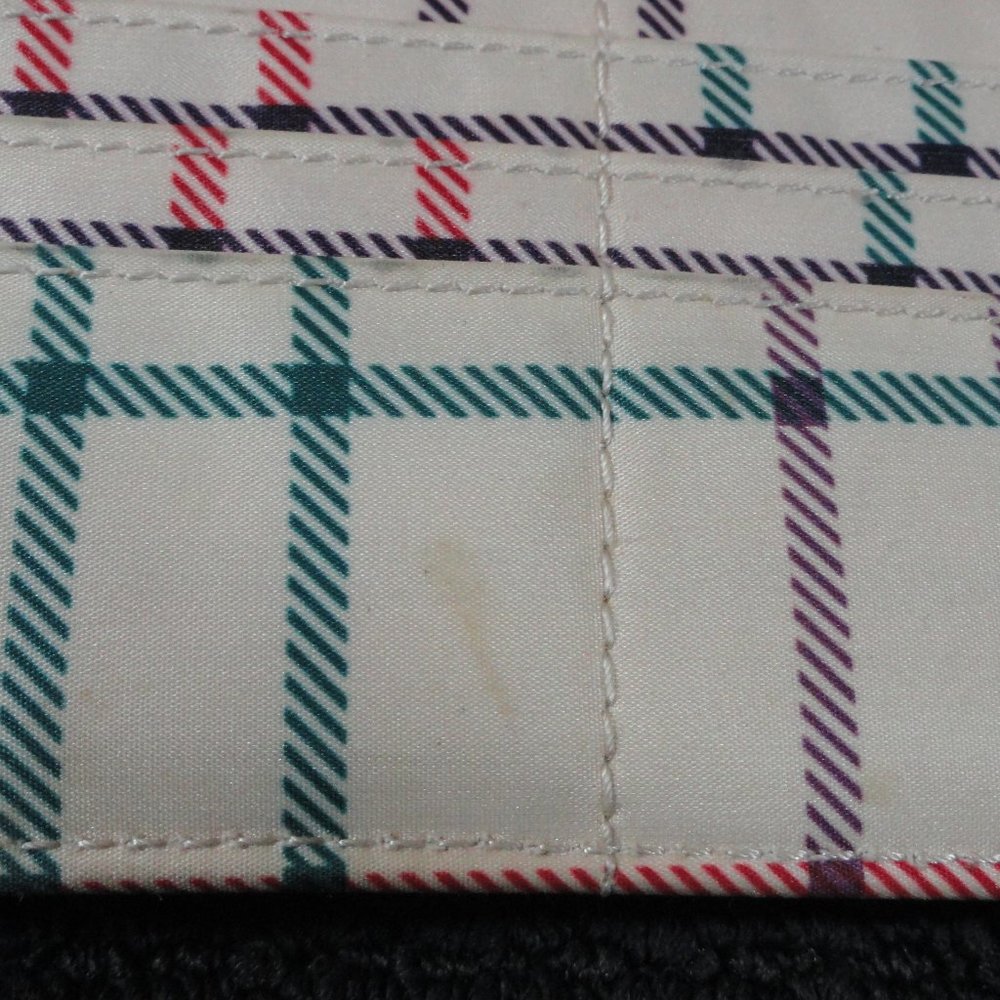 VTG Liz Claibornesnap closure faux scale wallet womens. plaid inside~Cute - Picture 9 of 9